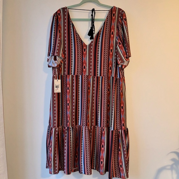 Dex Size 2X Western print dress - Picture 2 of 4